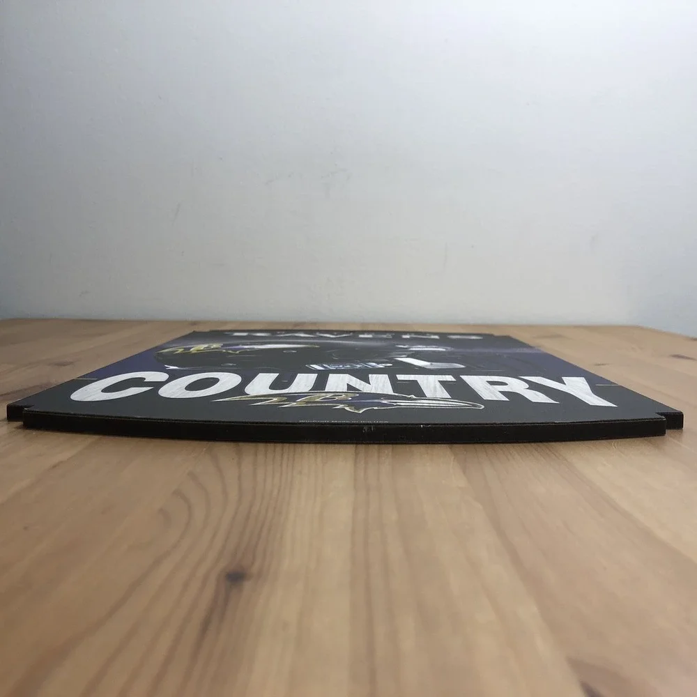 Baltimore Ravens Country NFL WinCraft Wooden Wall Decorative Sign 17